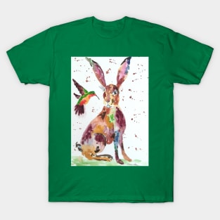 Hare and a Hummingbird T-Shirt